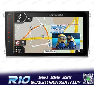 RADIO GPS ANDROID 12 PARA PORSCHE CAYENNE 03-10 9" USB GPS T