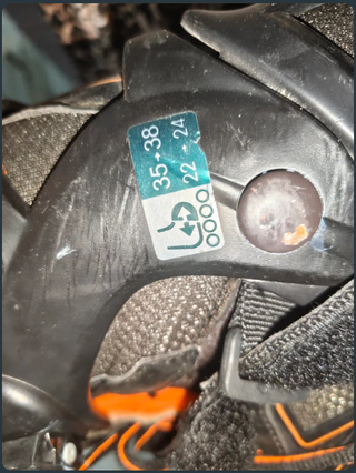 Patines Oxelo Negro/Naranja Talla 35-38 NO ENVIO