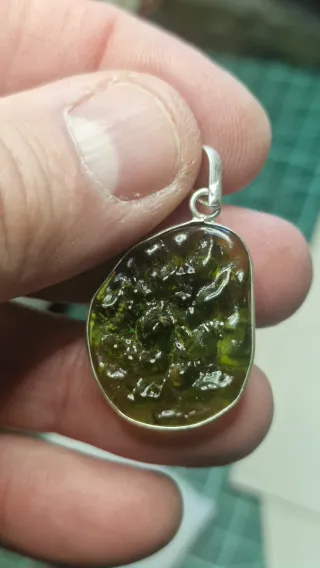 Moldavita.  Origen República Checa con certificado