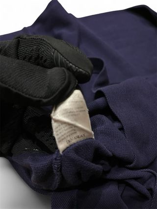 Polo Lacoste Azul Manga Larga