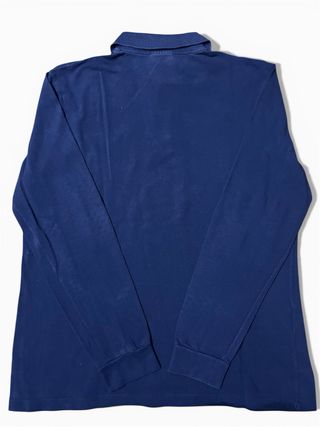 Polo Lacoste Azul Manga Larga