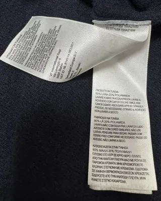 Jersey Timberland Cuello Pico Talla XL Lana