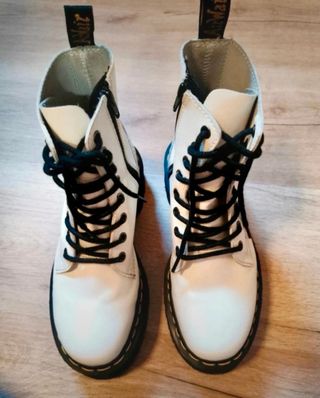 Botas Dr. Martens Jadon Plataforma Blancas