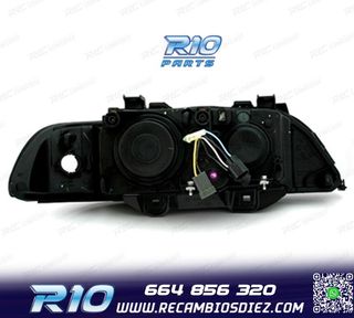 FAROS BMW E39 95-00 OJOS ANGEL FONDO NEGRO
