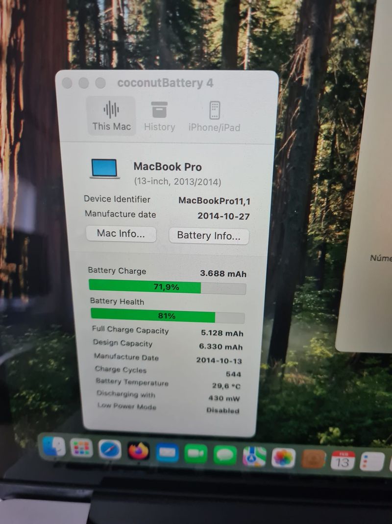 MacBook Pro 13 2014 i5 2.6GHz 256GB SSD 8GB RAM afbeelding 3