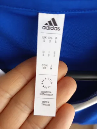 Camiseta Adidas Azul y Blanca