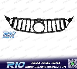 PARRILLA MERCEDES W205 14-18 LOOK AMG GT CROMO NEGRO