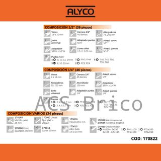 Maletín Herramientas 120 Piezas Alyco 170822