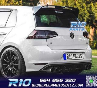 ALERON SPOILER VOLKSWAGEN VW GOLF 7 7.5 LOOK OETTINGER NEGRO