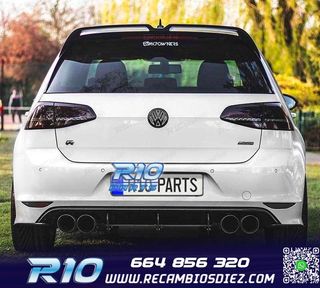 ALERON SPOILER VOLKSWAGEN VW GOLF 7 7.5 LOOK OETTINGER NEGRO