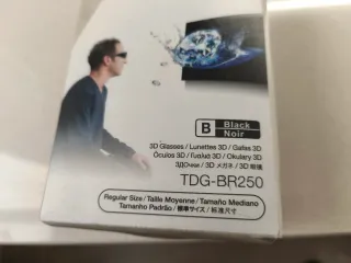 Gafas 3D Sony TDG-BR250 Negras