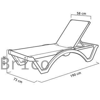 Tumbona Mykonos Azul Claro