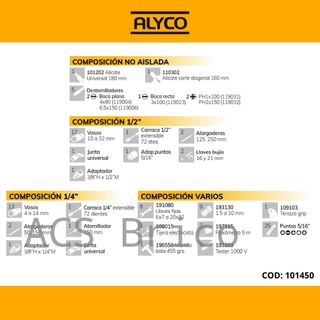 Maletín Herramientas 98 Piezas Alyco 101450