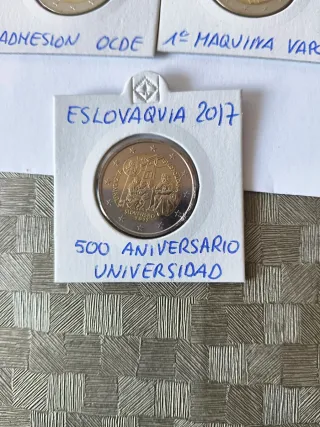 9 Monedas Eslovaquia Sin Circular