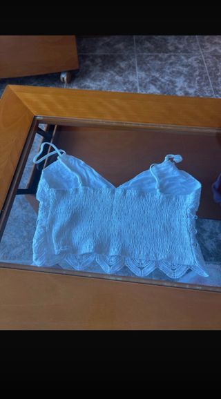 Top encaje blanco fiesta