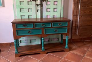 Cómoda de madera 5 cajones