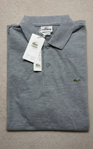 Polo Lacoste Blanco Clásico | Logo Bordado