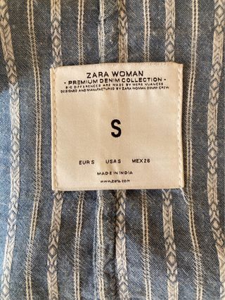 Chaqueta con flecos y detalles étnicos Talla S