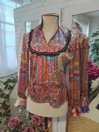 Blusa Flamenco Goyesca Multicolor