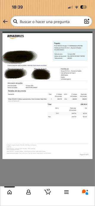 Cafetera Philips Serie 2200 Automática