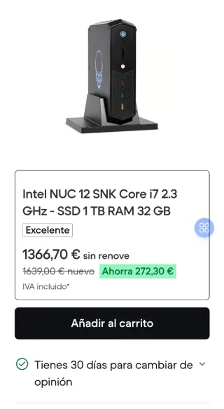 Intel NUC Core i7 2.3GHz 32GB RAM 2TB SSD GAMER
