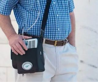 Maquina de oxigeno medicinal portatil con bateria