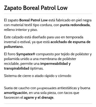 Zapato Boreal Táctico NUEVO 44 45