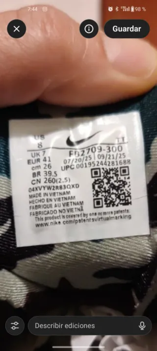 Nike Air Max 95 SP Cortez Gutta Green