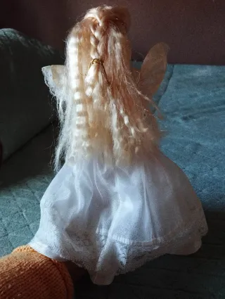 Muñeca Barbie Vestido Blanco