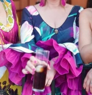 Traje de flamenca estampado floral
