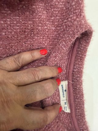 Suéter rosa mujer talla M