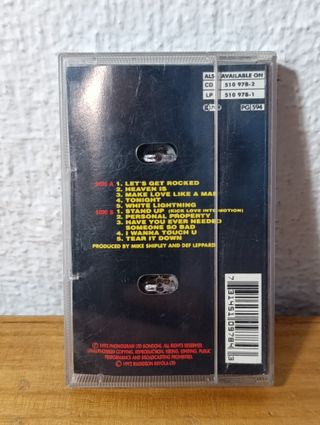 Adrenalize - Def Leppard Cassette 1992