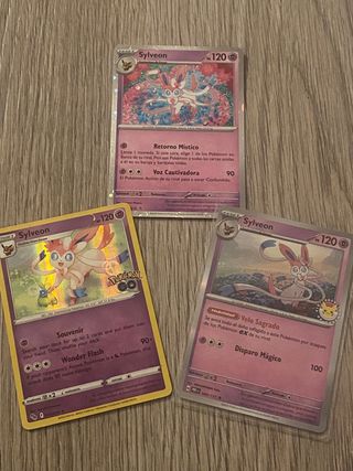 Lote Cartas Pokémon Sylveon