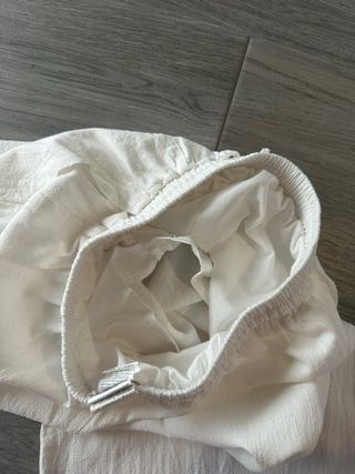 Pantalón de lino blanco