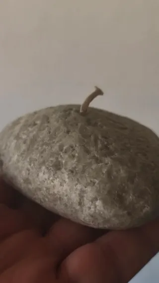 Candele in Pietra da Giardino Beige e Grigio