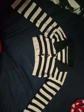 Chaqueta Top Shein Rayas