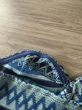 Top bandeau estampado geométrico