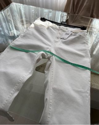Pantalón tobillero blanco