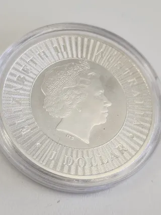 Onza Plata 9999 Kangaroo Australiana 2018