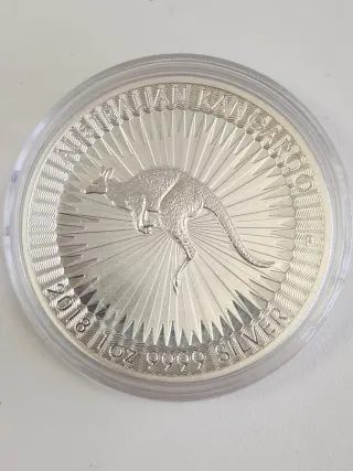 Onza Plata 9999 Kangaroo Australiana 2018