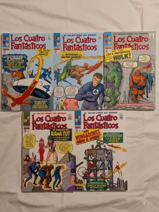 BIBLIOTECA MARVEL LOS 4 FANTÁSTICOS tomos 1 al 5