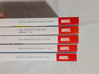 BIBLIOTECA MARVEL LOS 4 FANTÁSTICOS tomos 1 al 5