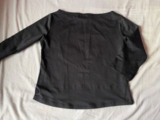 Top Negro Vintage Elástico Talla M Mujer