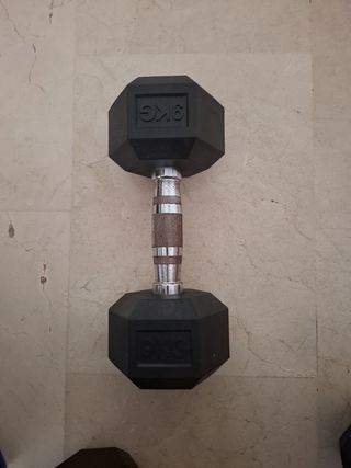 Mancuerna 9kg Hexagonal