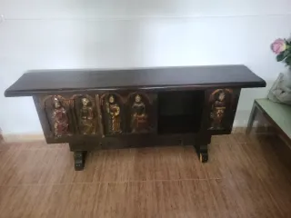Mueble antiguo madera tallada