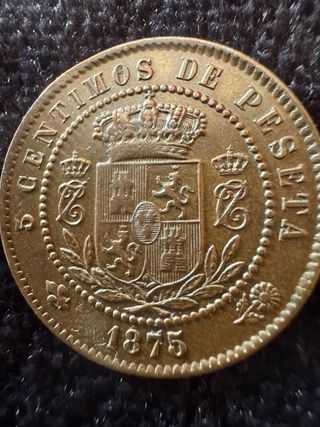 RARO 5 céntimos Carlos VII Pretendiente