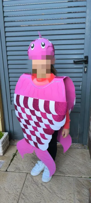Disfraz Pez Rosa Talla 4-5 Años