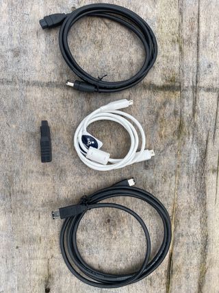 Cables y adaptador Firewire