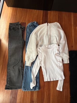 Lote Ropa Niña Jeans y Sudadera