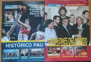 2 ejemplares de la revista BasketFEB